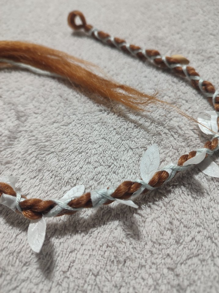 Zincir Detaylı Bohem Örgülü Saç Aksesuarı - Görsel 3