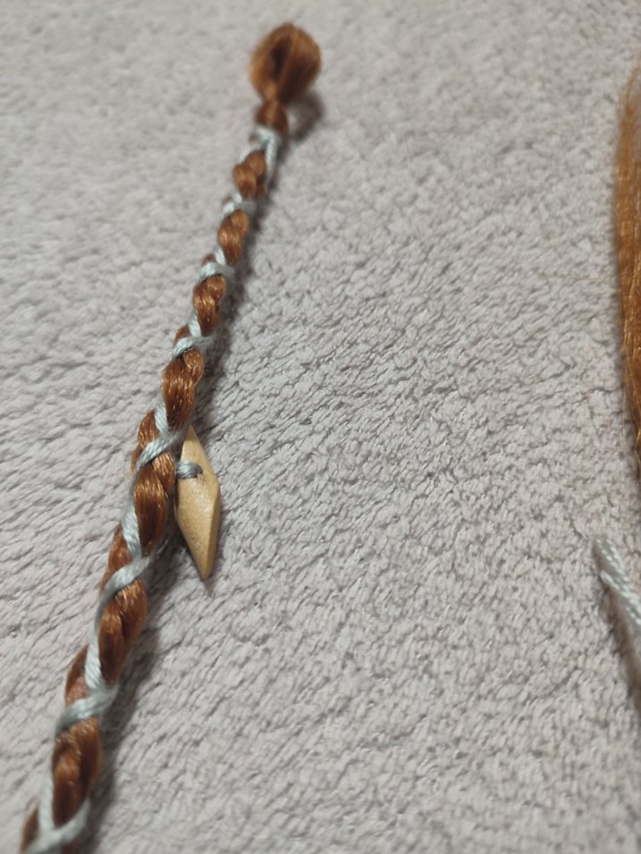 Zincir Detaylı Bohem Örgülü Saç Aksesuarı - Görsel 5