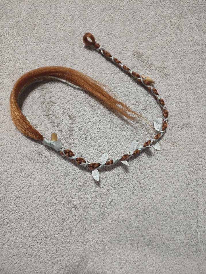 Zincir Detaylı Bohem Örgülü Saç Aksesuarı - Görsel 4