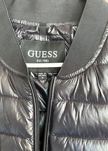 GUESS Siyah Parlak  Erkek Mont - Görsel 2