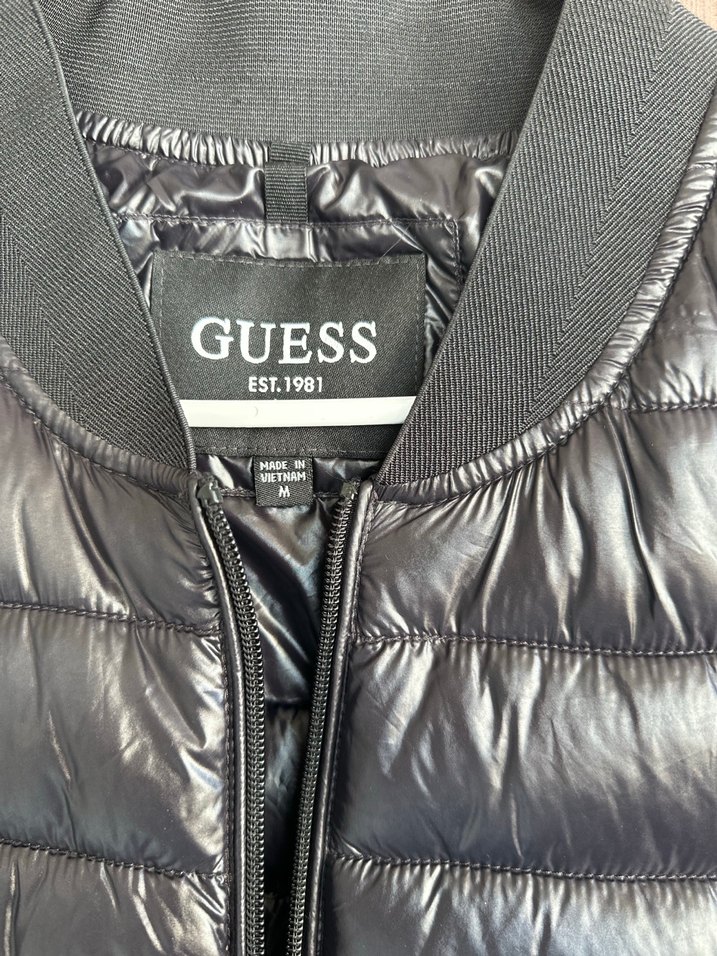 GUESS Siyah Parlak  Erkek Mont - Görsel 2