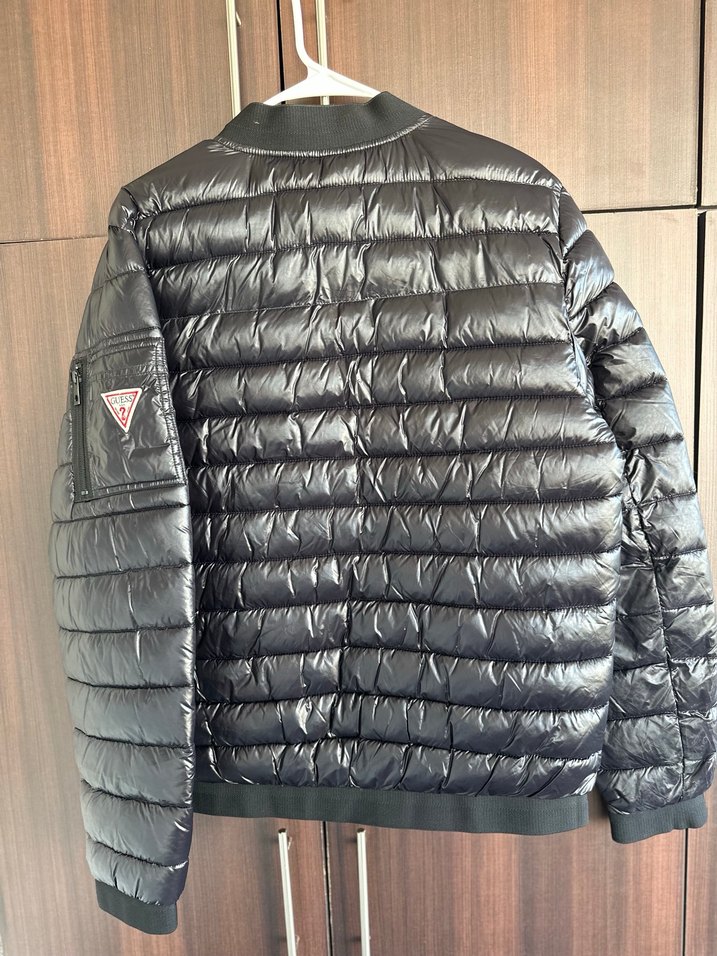 GUESS Siyah Parlak  Erkek Mont - Görsel 4