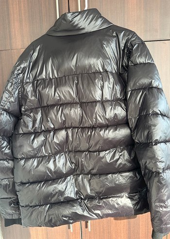 Guess Siyah Fermuarlı erkek Kışlık Mont - Görsel 3