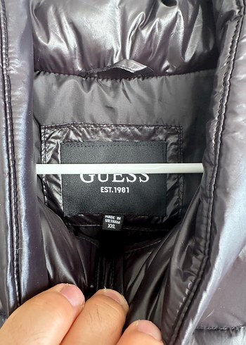 Guess Siyah Fermuarlı erkek Kışlık Mont - Görsel 2