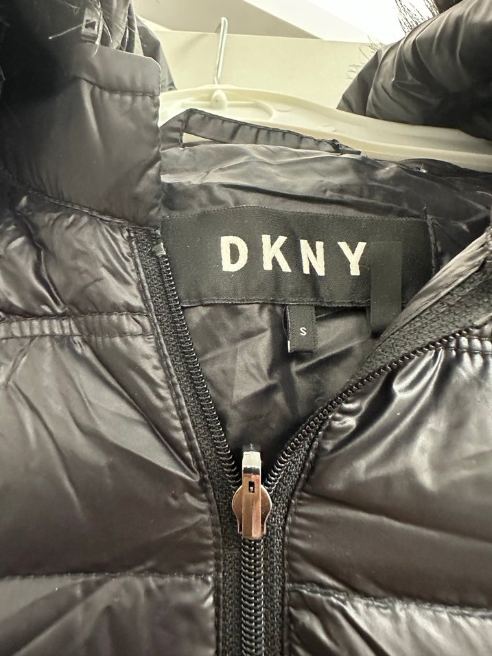 Dkny Siyah Kadın Uzun Şişme Yelek - Görsel 2