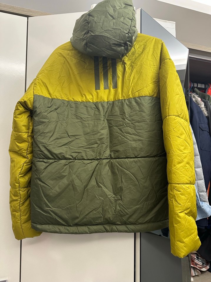 Adidas Fermuarlı Erkek Sarı Mont - Görsel 3