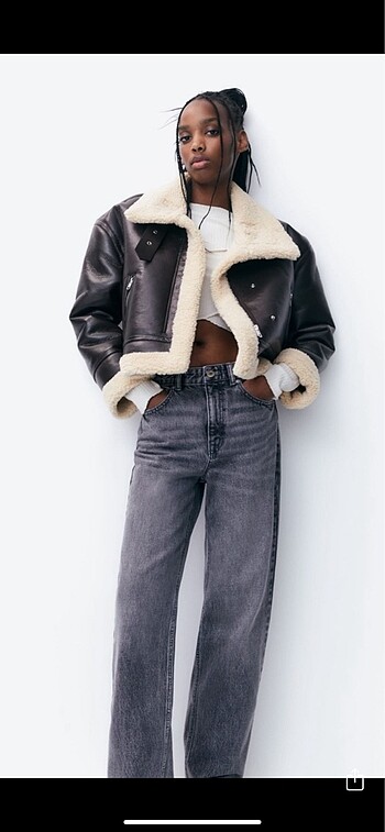 Pull and Bear Suni kürklü mont