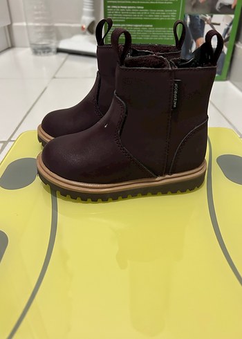 H&M Kahverengi Deri Çocuk Botu H&M marka 20-21 numara