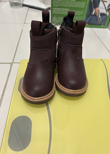Kahverengi Deri Çocuk Botu H&M marka 20-21 numara