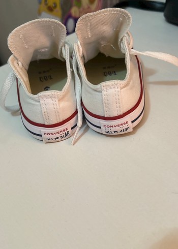 21 Beden Beyaz Converse All Star Kız Çocuk Spor Ayakkabı