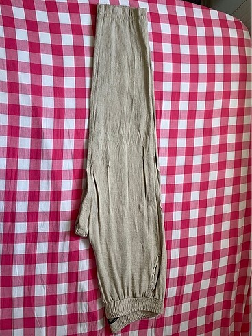 Keten görünümlü pantolon