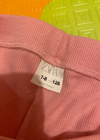 Pembe Çocuk Fitilli Tayt - Görsel 2