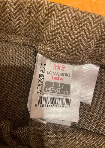 Kahverengi Kız Çocuk Tayt - Görsel 3