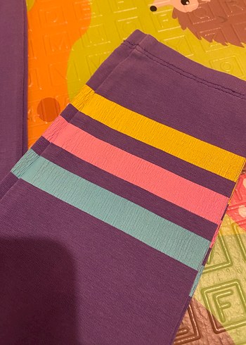 Çok Renkli Kız Tayt 2li - Görsel 2