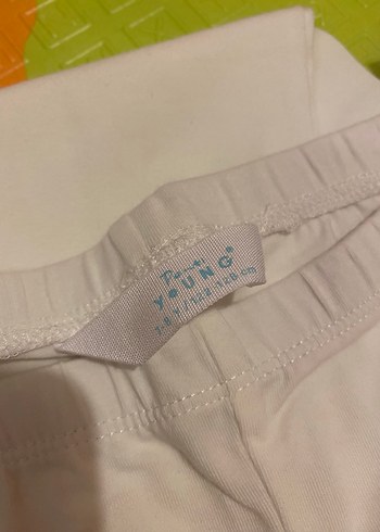 Kız Çocuk Beyaz Rahat Kesim Tayt - Görsel 3