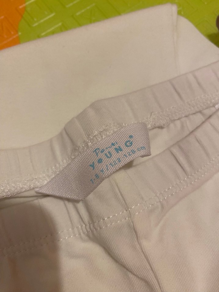 Kız Çocuk Beyaz Rahat Kesim Tayt - Görsel 3