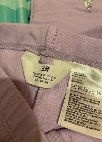 Mor Baskılı Kız Tayt - Görsel 3