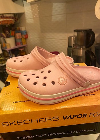 Çocuk crocs terlik pembe