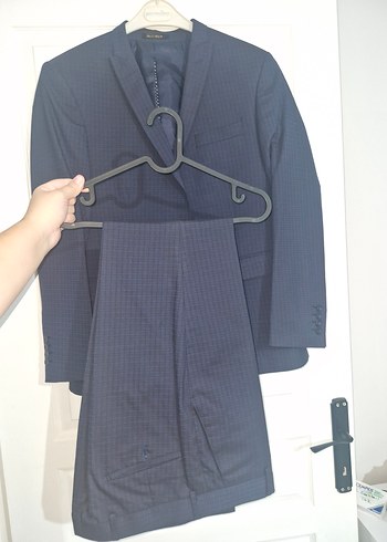 Erkek Lacivert Düğmeli Takım Elbise - Görsel 3