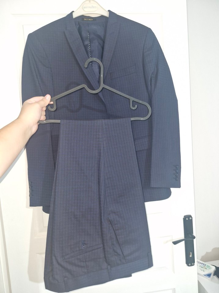 Erkek Lacivert Düğmeli Takım Elbise - Görsel 3