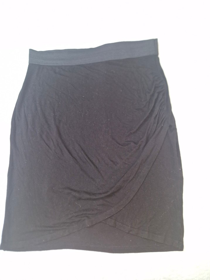 Siyah Drapeli Midi Etek - Görsel 2