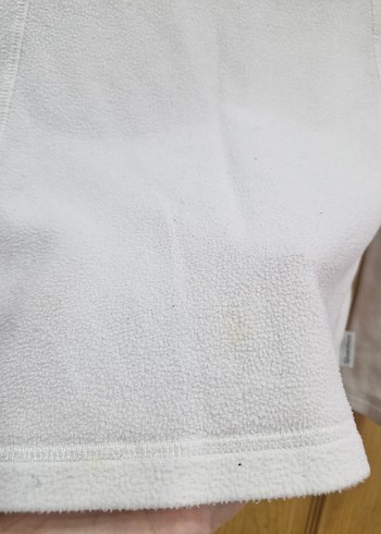 Kadın Beyaz Uzun Sweatshirt - Görsel 3