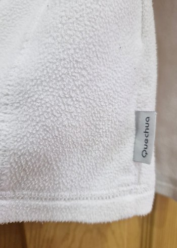 Kadın Beyaz Uzun Sweatshirt - Görsel 2