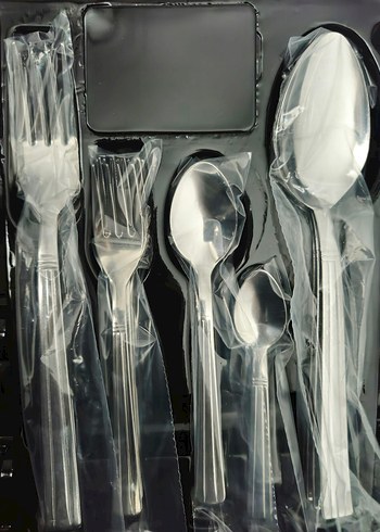 First Class Gri 30 Parça Çatal Kaşık Seti - Görsel 3