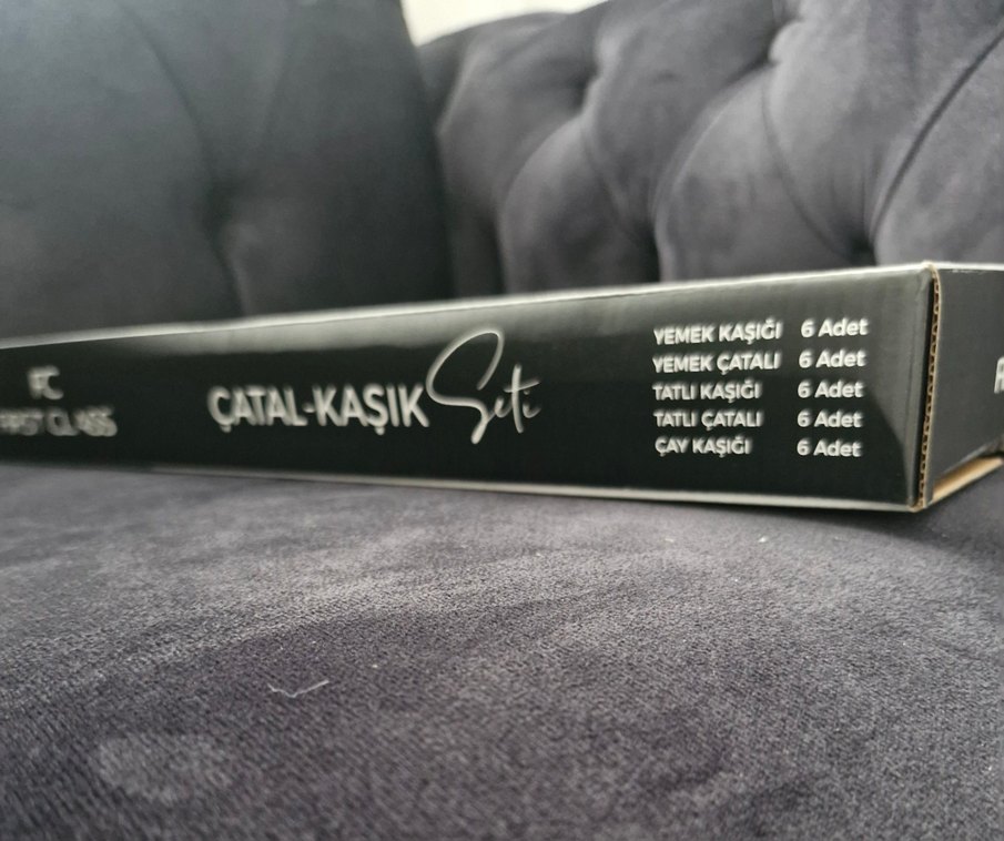 First Class Gri 30 Parça Çatal Kaşık Seti - Görsel 2