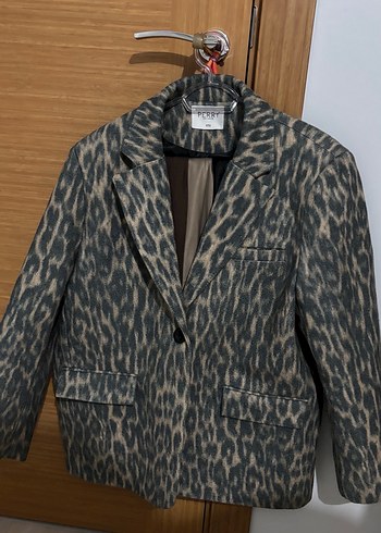 Leopar blazer ceket - Görsel 5
