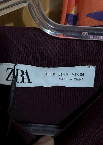 Zara bordo elbise - Görsel 4
