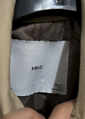 Mango Bej Kadın Süet Trençkot, Midi Boy, Düğmeli - Görsel 3