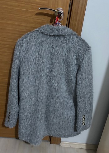 Gri blazer ceket - Görsel 4