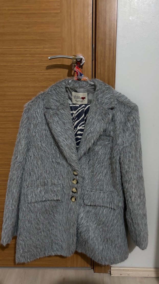 Gri blazer ceket - Görsel 3