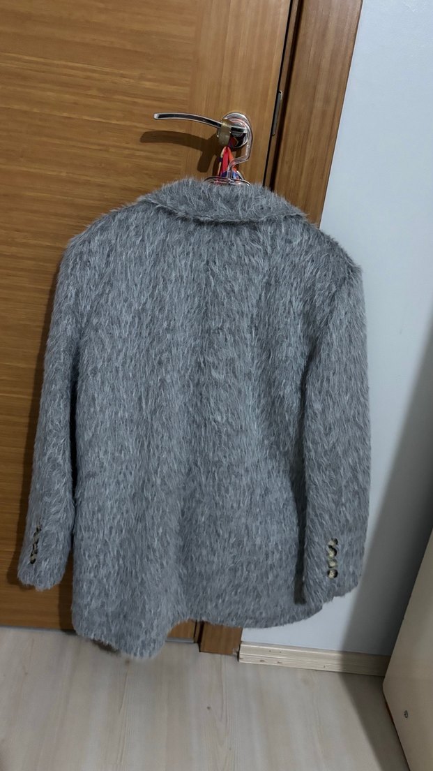 Gri blazer ceket - Görsel 4