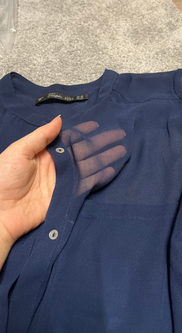 Lacivert transpan Mini şortlu Tulum - Görsel 4