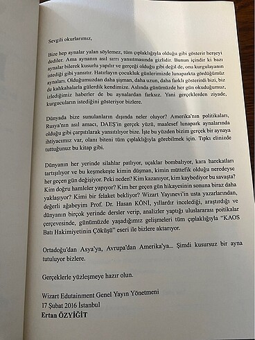  Kaos Batı Hakimiyetşnin Çöküşü