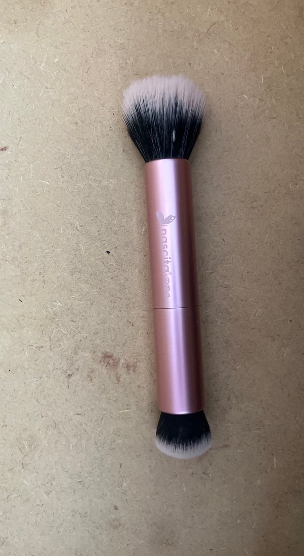 Nascita Pastel Pembe Çift Uçlu Makyaj Fırçası - Görsel 2