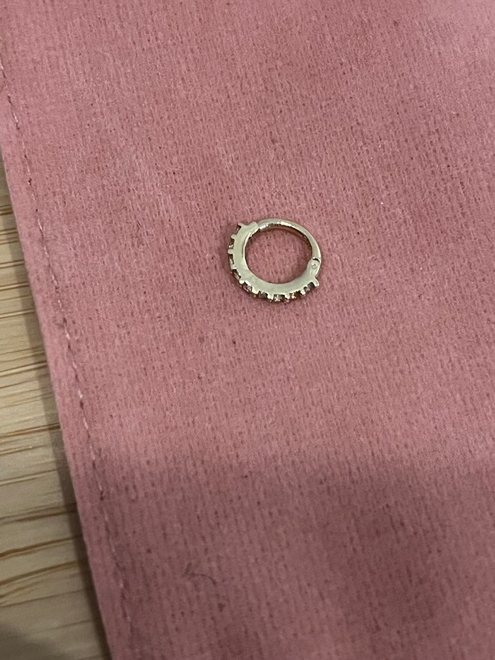 Mini altın halka piercing - Görsel 2