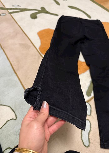 Siyah Kadın Jean, Velcro Kapamalı - Görsel 4