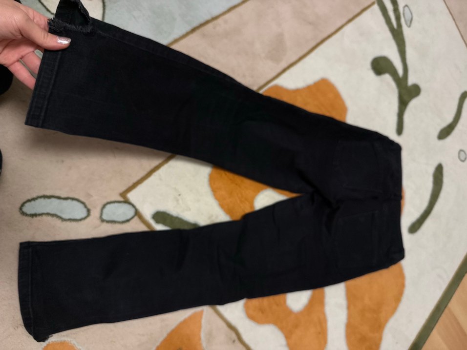 Siyah Kadın Jean, Velcro Kapamalı - Görsel 3