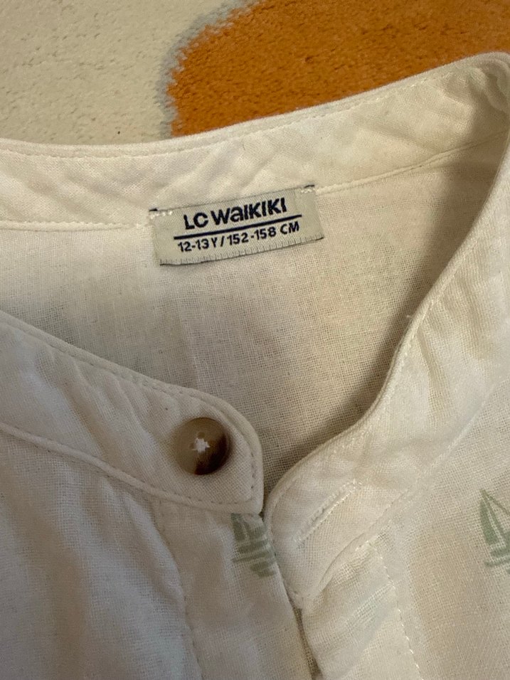 Beyaz  Erkek Çocuk Gömlek - Görsel 2