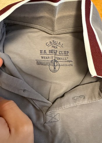 Düğmeli Gri Pamuklu Erkek Polo Tişört - Görsel 2