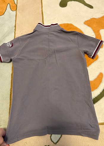 Düğmeli Gri Pamuklu Erkek Polo Tişört - Görsel 3