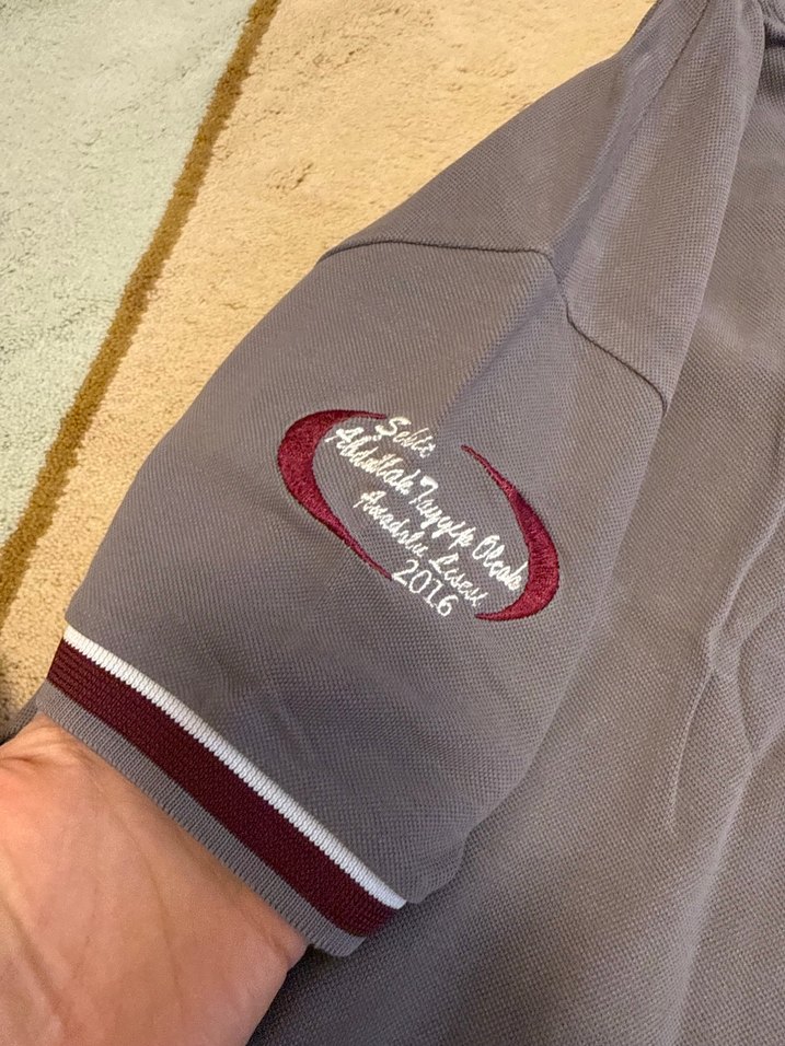 Düğmeli Gri Pamuklu Erkek Polo Tişört - Görsel 4