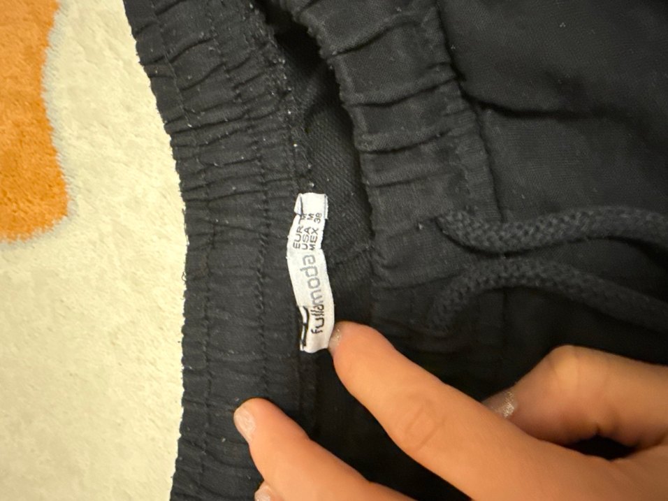 Siyah Kadın Salaş eşofman altı - Görsel 3