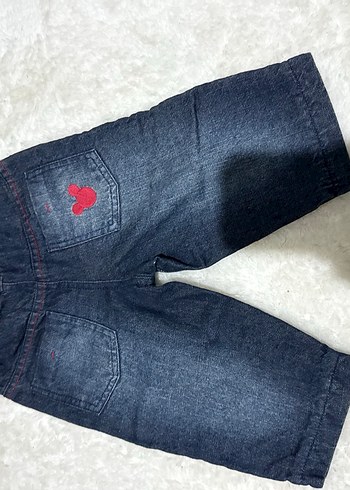 Erkek Çocuk Nakışlı Koyu Mavi Denim Pantolon - Görsel 3