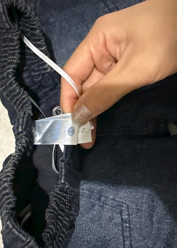 Erkek Çocuk Nakışlı Koyu Mavi Denim Pantolon - Görsel 2