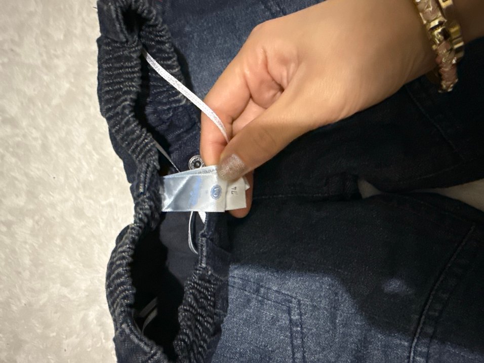Erkek Çocuk Nakışlı Koyu Mavi Denim Pantolon - Görsel 2