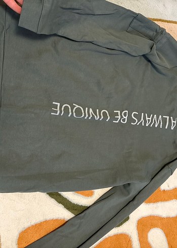 Haki Erkek Uzun Kollu Sweatshirt - Görsel 3